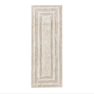 Logan Pastel Grey 22 in. X 60 in. Solid Cotton 1-Piece Runner Rug
